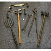 Image 1 : JOB LOT - ANTIQUE TOOLS - INCL DRAW KNIVES, ETC.