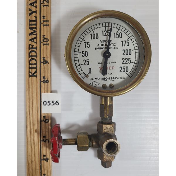 THE JAMES MORRISON BRASS WATER PRESSURE GAUGE