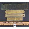 Image 2 : LOT OF 4 - BRASS DOOR & PLATFORM PLATES - INCL PRIVATE CAR & FIRST CLASS