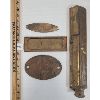 Image 4 : LOT OF 4 - BRASS MAIL SLOT, PLATES & STEAM GAUGE - INCL TAYLOR INSTRUMENTS & INGLIS SUPREME BOILER