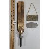 Image 4 : LOT OF 3 - BRASS SIGN, PLATE & PRESSURE SCALE - INCL TAYLOR & BOOTH & SONS