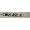 Image 1 : HAMILTON 24M - RAIL MARKER - PAINTED WOOD SIGN