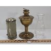 Image 2 : LOT OF 3 - COAL MINING LANTERN & OIL LAMP PARTS 