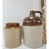 Image 1 : LOT OF 2 - OPEN TOP CROCK & FINGER JUG