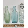 Image 1 : LOT OF 3 - EMBOSSED BOTTLES - INCL DR. PIERCE'S FAVORITE PRESCRIPTION, ETC
