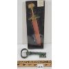 Image 1 : LOT OF 2 - BRASS LETTER OPENER & BOTTLE OPENER