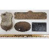 Image 2 : LOT OF 4 - CAST IRON NAME PLATES - INCL JUBILEE HEATER & TERRA COTTA LINE