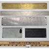 Image 2 : LOT OF 5 - NAME PLATES - INCL BRASS, PORCELAIN, ETC
