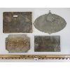 Image 2 : LOT OF 4 - BRASS & CAST IRON NAME PLATES