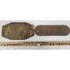 Image 2 : LOT OF 2 - BRASS & CAST IRON NAME PLATES
