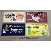 Image 1 : LOT OF 4 - 1950's ADVERTISING SAMPLE BOARDS - INCL DREWRYS LEMON LIME, DAIRYLAND MILK & FOODS, ETC.