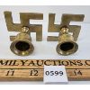 Image 5 : ANTIQUE BRASS CANDLESTICK HOLDERS