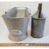 Image 1 : LOT OF 2 -  CPR COAL SCUTTLE & OILER