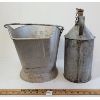Image 4 : LOT OF 2 -  CPR COAL SCUTTLE & OILER