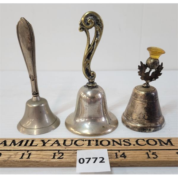 LOT OF 3 - TRINKET BELLS