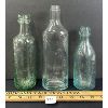 Image 1 : LOT OF 3 - EMBOSSED APOTHECARY BOTTLES - INCL COD LIVER OIL, ETC