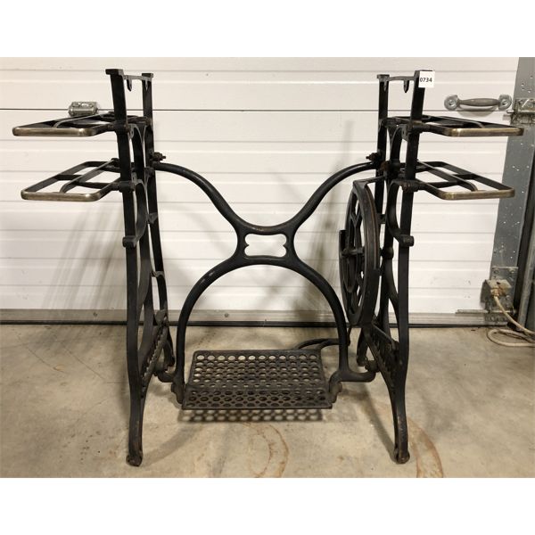 RAYMOND CAST IRON SEWING MACHINE BASE