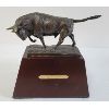 Image 4 : LOT OF 3 - SIGGY PUCHTA BULL STATUE - EMBOSSED METAL PCS 