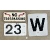 Image 1 : LOT OF 3 - RAILWAY SIGNS 