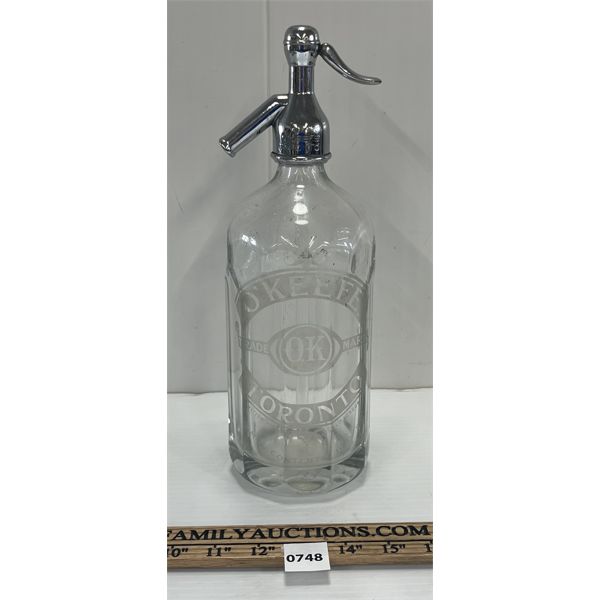 O'KEEFE SELTZER BOTTLE - TORONTO