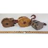Image 1 : LOT OF 3 - WOODEN PULLEYS 