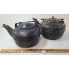 Image 1 : LOT OF 2 - CAST IRON CHOWN & CUNNINGHAM & J. O. MCCLARY KETTLES