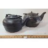 Image 3 : LOT OF 2 - CAST IRON CHOWN & CUNNINGHAM & J. O. MCCLARY KETTLES
