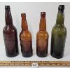 Image 1 : LOT OF 4 - EMBOSSED BOTTLES - INCL COPLAND BREWING CO., RED CROSS BREWERY, ETC.