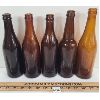 Image 3 : LOT OF 5 - EMBOSSED AMBER BLOB TOP BOTTLES - PABST, SYLLA-GOODMAN BOTTLING CO., ETC.