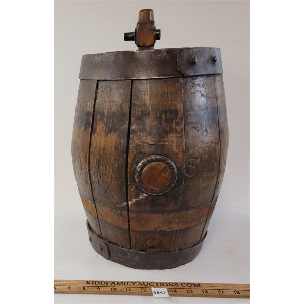 LOT OF 6 - REINHARDT BANDED WHISKEY BARREL, BOTTLE OPENERS & TAPS - SEE ALL PICS