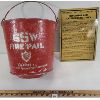 Image 1 : LOT OF 2 - FIRE BUCKET & CNR REPORTING FIRES SIGN