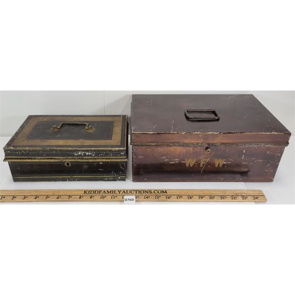 LOT OF 2 - CASH BOXES