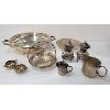 Image 4 : JOB LOT - SILVER PLATED SERVING WARE - INCL BIRKS, ETC. 