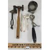 Image 1 : LOT OF 7 - SILVERWARE & KITCHEN TOOLS - INCL INTERNATIONAL SILVER CO., ORILLIA ONTARIO SCOOPER, ETC 