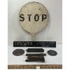 Image 1 : JOB LOT - RAILROAD SIGNS & TOOLS - INCL FAIRMONT RAILWAY MOTORS, INC, HAND STOP, ETC. 
