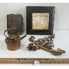 Image 2 : JOB LOT - INCL FRAMED MOFFAT STOVES CERAMIC TILE, BRASS MEASUREMENT TOOL, ETC. 