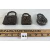 Image 1 : LOT OF 3 - ANTIQUE LOCKS - INCL Y & T, HERO, ETC