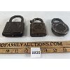 Image 2 : LOT OF 3 - ANTIQUE LOCKS - INCL Y & T, HERO, ETC