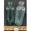 Image 2 : LOT OF 2 - EMBOSSED BLOB TOP BOTTLES - INCL T.A. NICHO L. SON, ETC.
