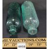 Image 4 : LOT OF 2 - EMBOSSED BLOB TOP BOTTLES - INCL T.A. NICHO L. SON, ETC.