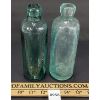 Image 5 : LOT OF 2 - EMBOSSED BLOB TOP BOTTLES - INCL T.A. NICHO L. SON, ETC.