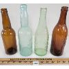 Image 4 : LOT OF 4 - MISC EMBOSSED BOTTLES - INCL BREWERY & BOTTLING WORKS