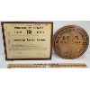 Image 1 : LOT OF 2 - 1912-1913 FRAMED ONTARIO TOWNSHIP TAVERN LICENSE - HARRIS ABATTOIR CO LARD LID