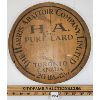 Image 2 : LOT OF 2 - 1912-1913 FRAMED ONTARIO TOWNSHIP TAVERN LICENSE - HARRIS ABATTOIR CO LARD LID