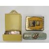 Image 1 : LOT OF 3 - WALL MOUNT MATCHBOX HOLDER - SENOUSSI CIGARETTE TIN - JOHN BULL REPAIR OUTFIT SET