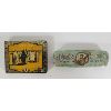 Image 2 : LOT OF 3 - WALL MOUNT MATCHBOX HOLDER - SENOUSSI CIGARETTE TIN - JOHN BULL REPAIR OUTFIT SET
