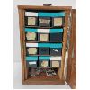 Image 5 : WOODEN SLIDES CABINET W/ QTY OF SLIDES - INCL KEYS