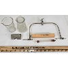 Image 2 : LOT OF 5 - SNOW DENTAL CO. FACEBOW (?) - EYE PIPETTE - LIQUID MEASURES, ETC. 