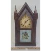 Image 1 : GILBERT STEEPLE PENDULUM MANTLE CLOCK W/ WINDING KEY 