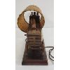 Image 7 : UNITED CLOCK CORP COVERED WAGON LAMP / CLOCK